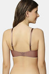 Triumph Padded Non Wired Medium Coverage T-Shirt Bra - Rose Brown — thumbnail 2